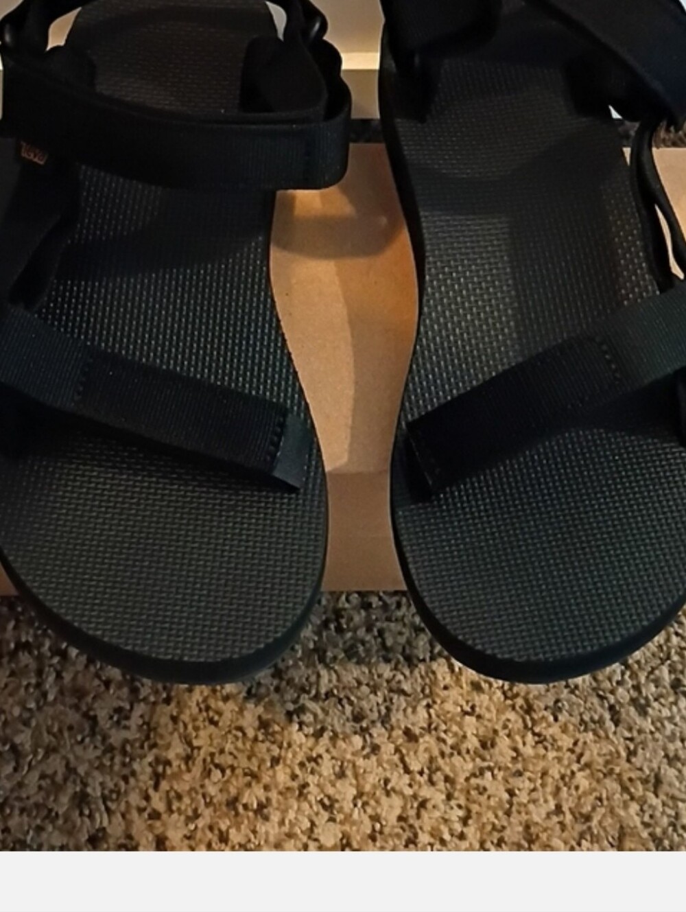 Like New Teva Mens Original Universal Sandal Black 1004010 Size 10 NWT